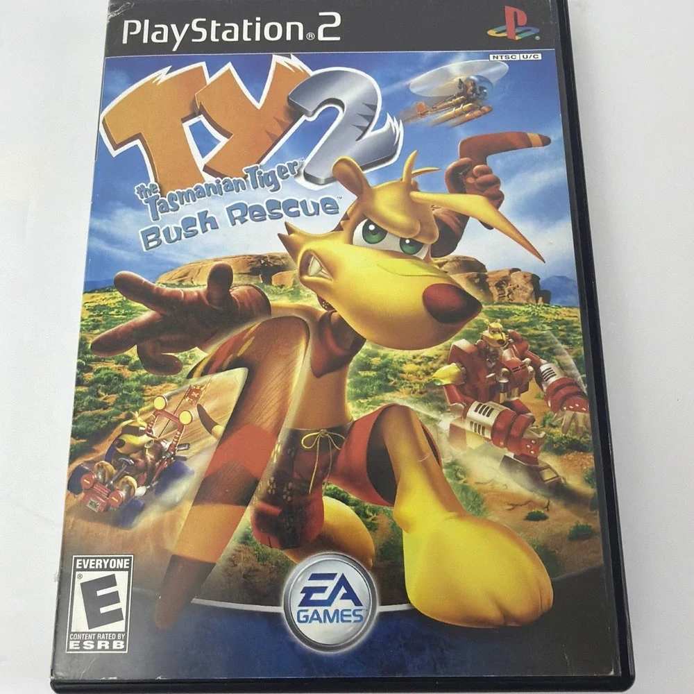 Ty the Tasmanian Tiger 2 Bush Rescue PS2 PlayStation 2 Video Game Untested